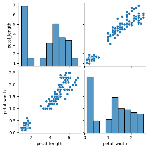Pairs plot variable selection in seaborn