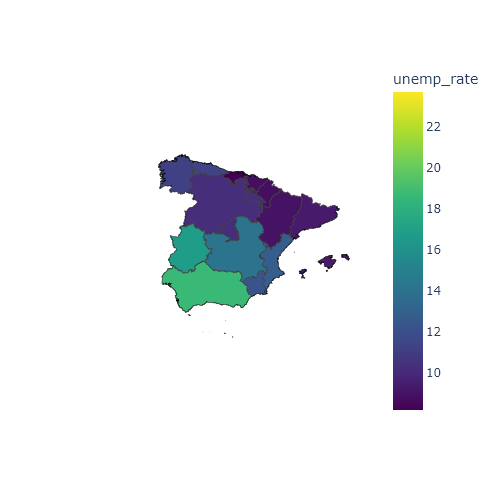 Visibility of the base map of a Python choropleth map