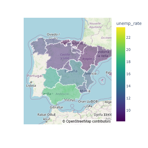 Color de borde de los polígonos de un mapa de coropletas en Python