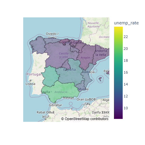 Paleta de colores de un mapa de coropletas en plotly Python