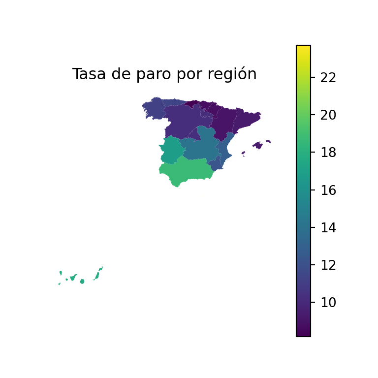 Título de un mapa estático en geopandas